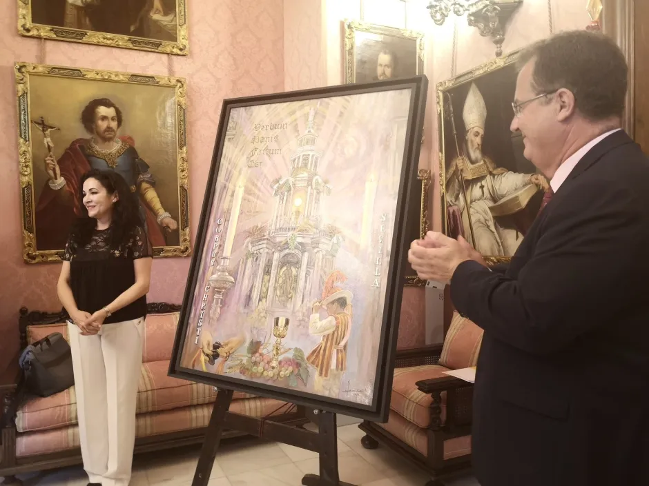 Presentacion del cartel del Corpus Christi de Sevilla 2022